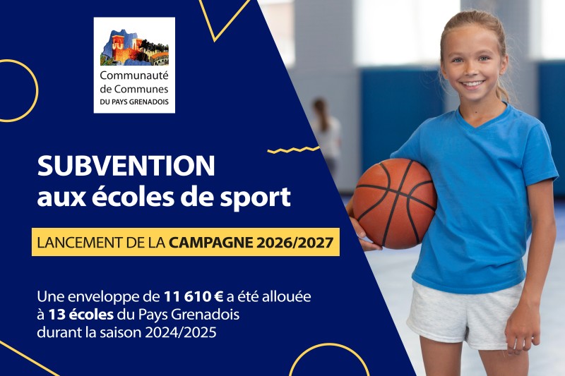 Subvention écoles de sport